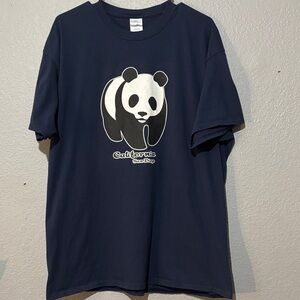 Black and White Panda Graphic T-Shirt